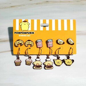 Sanrio Pompompurin Earrings Set